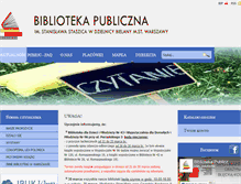 Tablet Screenshot of bibliotekabielany.waw.pl